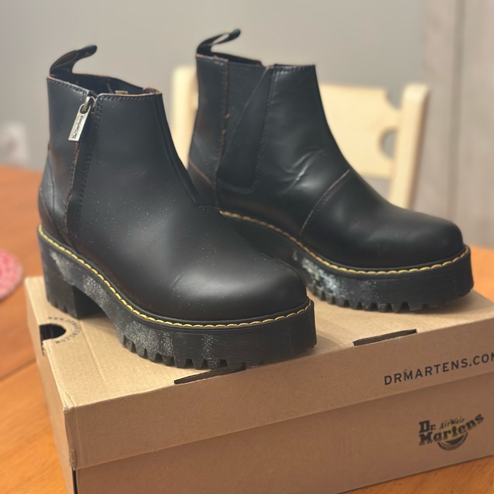 Dr. Martens Black Rometty II Ankle Booties